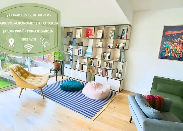 Spacieux Et Lumineux - 4 Chambres - Jardin - Wifi