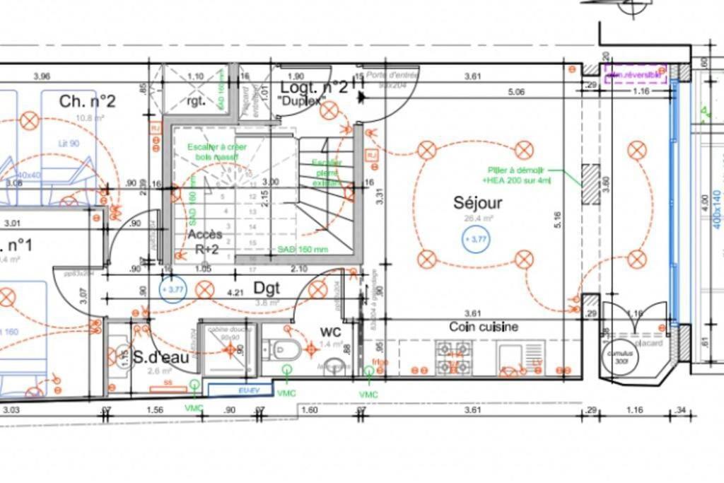 Nocnoc - Le Balcon De L'oli 99m2 Appartement Bordeaux