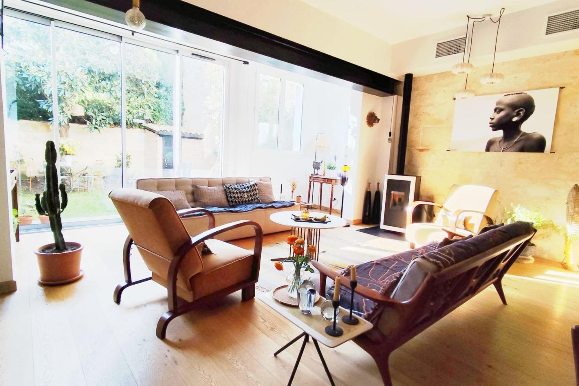 Ferienhaus Beautiful House With Garden In Bordeaux